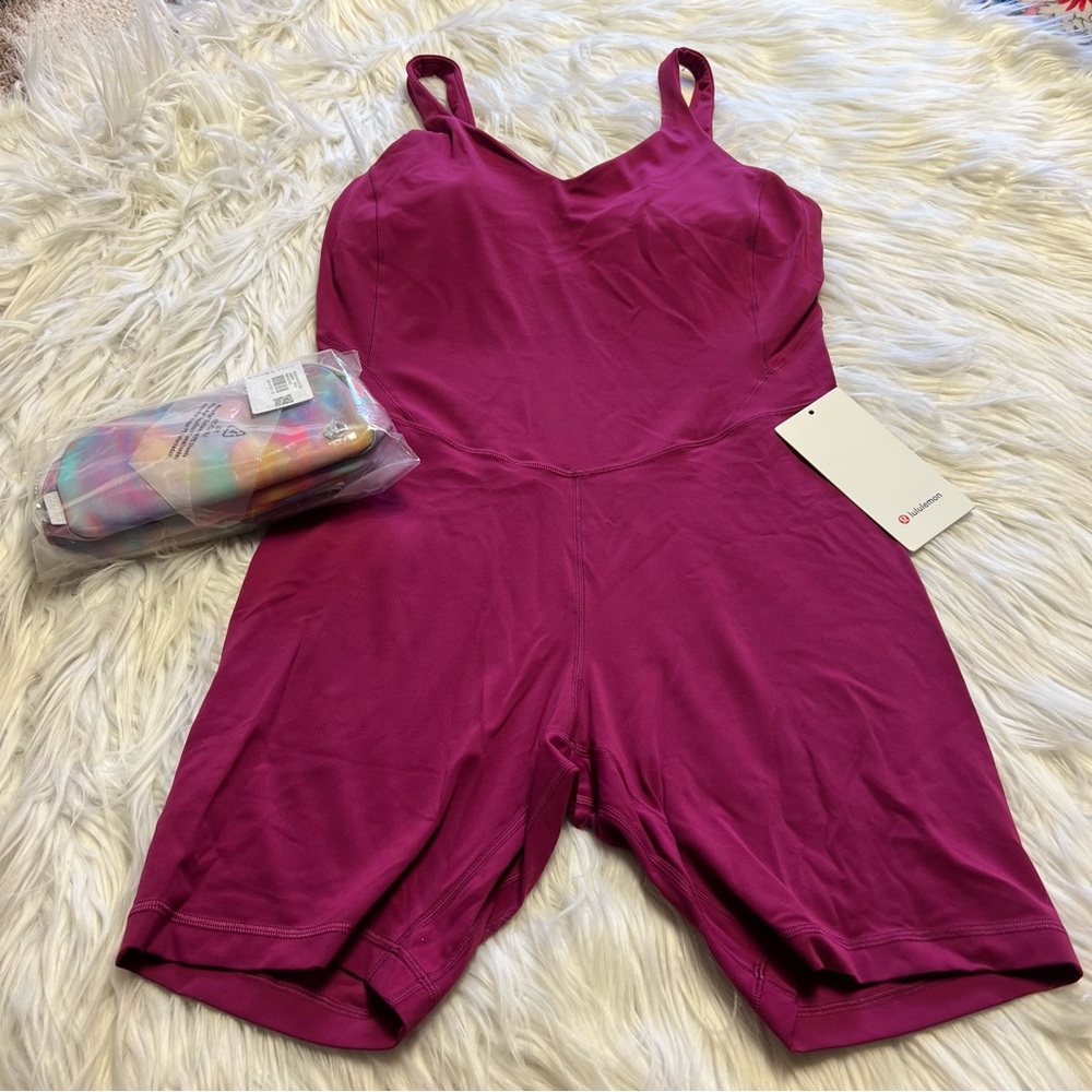 Wild berry lululemon align bodysuit